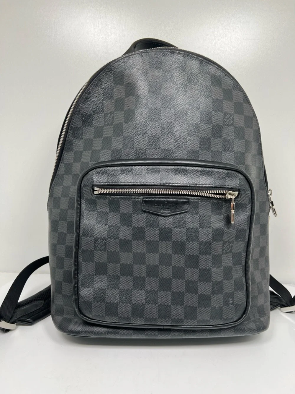 Louis Vuitton Josh Backpack Black Leather Damier Graphite - Picture 1 of 15